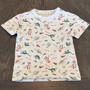 Janie and Jack Multicolor Dinosaur Tee